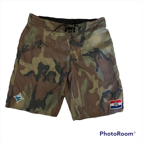 Birdwell Swim Birdwell Beach Britches 31 Shorts In Camo With Custom Patches Poshmark